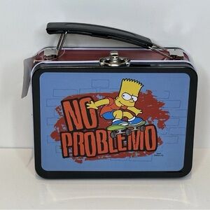 The Simpsons Blue and Black Small Lunch Box Tin